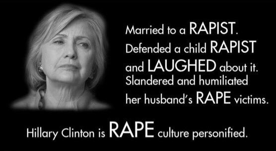 The Hillary Clinton Tapes: Hillary Rodham Gets Off A Child Rapist, Public  Defender1975#Crooked Hillary | Sidewalks Chalk